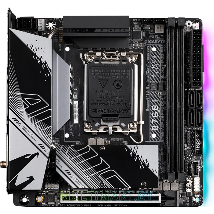 Материнская плата Gigabyte B760I AORUS PRO DDR4 (rev. 1.x)